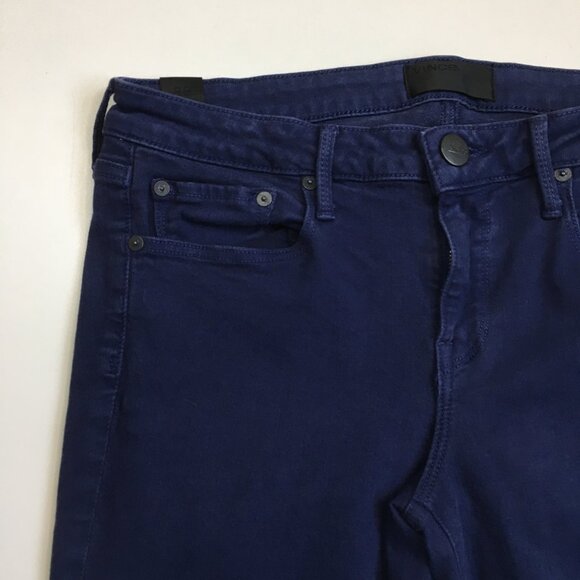 VINCE Blue RILEY Legging 5 Pocket Logo Hardware Skinny Jeans - Picture 5 of 11